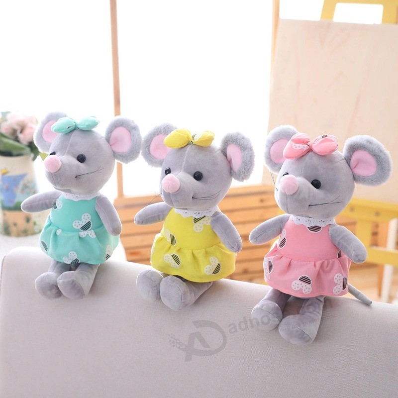 Милая мышь Плюшевая игрушка мультфильм Мягкая заливка Животное мышь Кукла