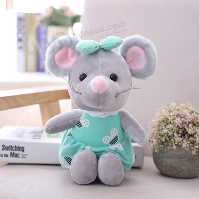 Милая мышь Плюшевая игрушка мультфильм Мягкая заливка Животное мышь Кукла
