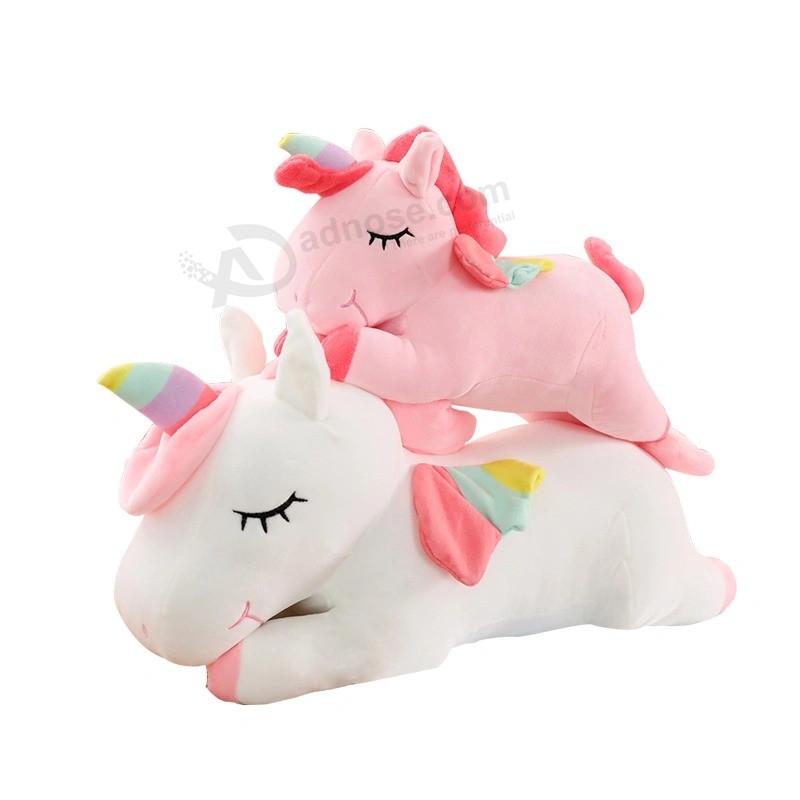 Ventas calientes Lindo juguete de unicornio animal de felpa gigante