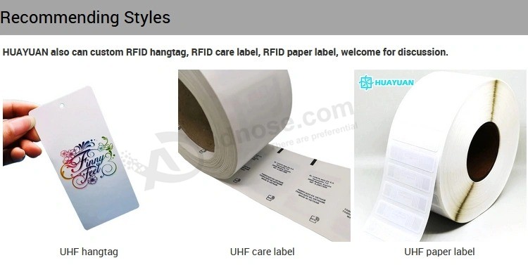 Kleidungsverfolgung Benutzerdefinierte UHF rfid Label rfid Hang Tags