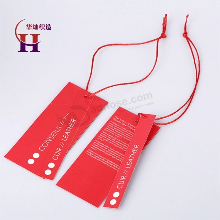 Paper Material Garment Custom Hang Tags