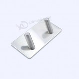 3m sticker adhesive Key holder wall kitchen bathroom organizer double hanger hook stainless steel door hooks