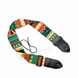 Wholesale folk guitar electric guitar bass strap thickened leather polyester personality strap