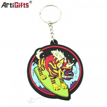 Promotional Gifts Plastic Rubber PVC Logo Car Keychain