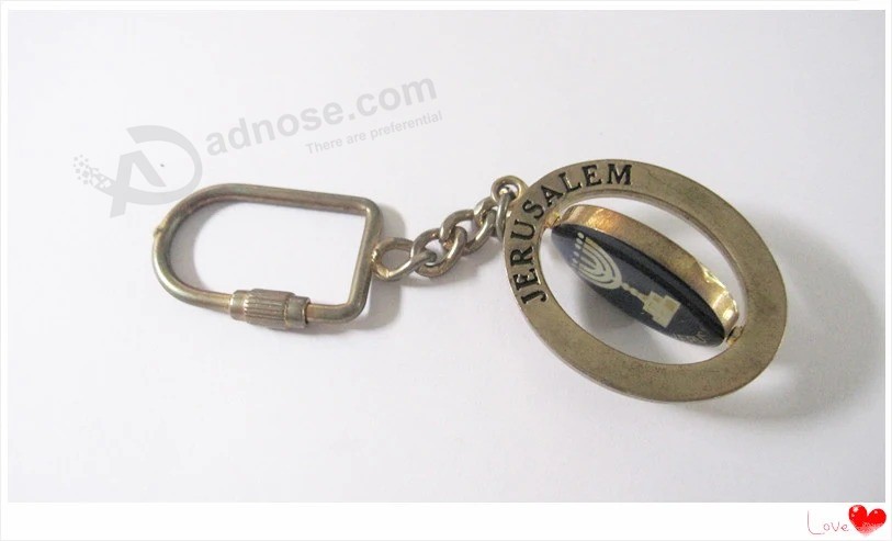 定制搪瓷金属钥匙扣/带徽标的钥匙扣