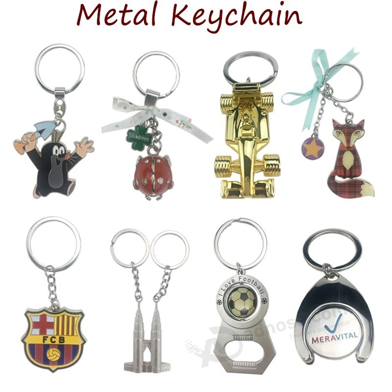 Custom Cheap 2D 3D Metal Leather Silicone Silicon Soft Rubber PVC Key Chain Keychain for Promotion Gift