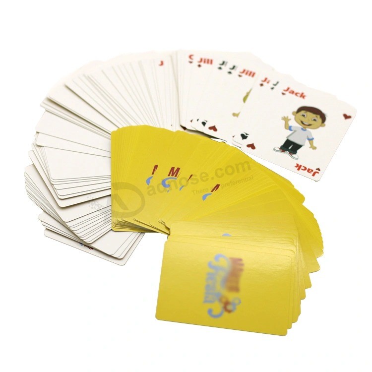 Barajas de póquer de impresión OEM Tarjetas de juego de fiesta personalizadas y póker de casino, naipes personalizados impresos