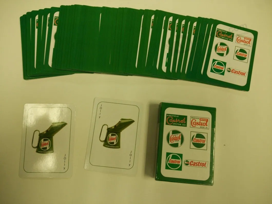 Aangepaste papieren / plastic poker speelkaarten