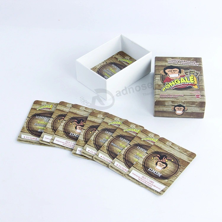 Benutzerdefinierte persönliche Designs drucken Party Board Giant Poker Spielkarte / Spielkarten / Poker, Bridge, Tarot, Spielkarte trinken
