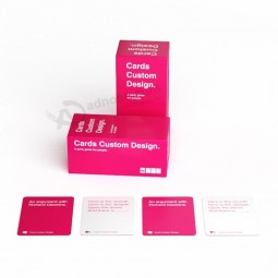 Naipes de plástico impermeables de plástico promocionales respetuosos con el medio ambiente personalizados del juego de cartas