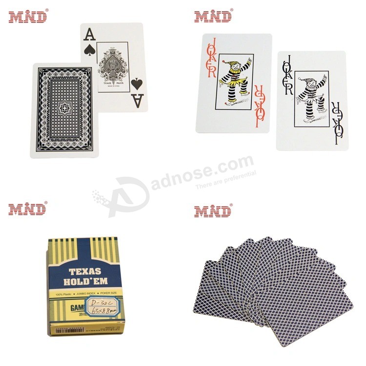 Mnd Bulk Poker Set Customized Printed Paper Black Game Playing Card