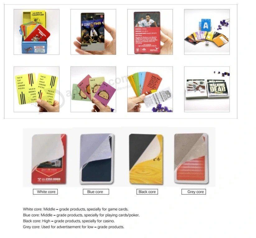 Impressão personalizada Design de cartão de jogo amostra grátis fornecer cartões de jogo Pôquer sofisticado barato para adultos