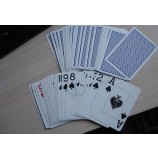 tarjeta de póquer de PVC de naipes de plástico personalizado