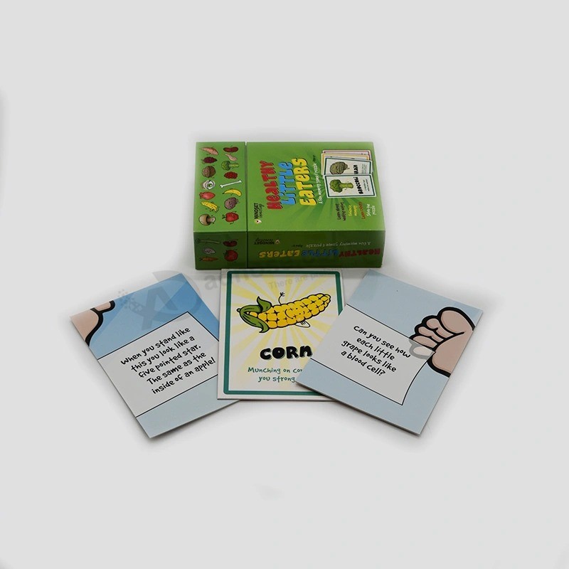フルカラーパーソナライズされた子供たちトランプゲームポーカーカード