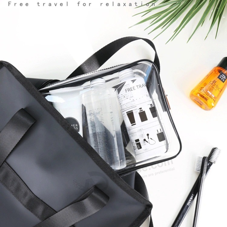 PVC化粧品バッグチャイナファクトリー、カスタムプリントメイクアップトイレタリーケースオーガナイザー、防水ポータブルアーティスト旅行用収納バッグをメイクアップ