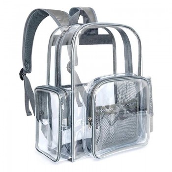 beste transparente Rucksack Reise Kunststoff PVC Tasche Mode klare Tasche