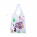 bolsas de roupas colete de plástico Camiseta de supermercado bolsa de PVC / TPU sacola de compras