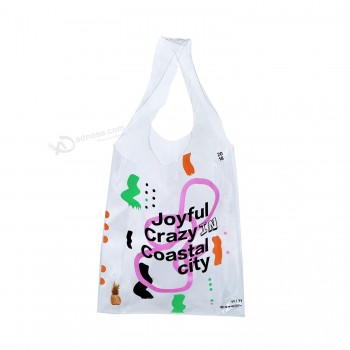 garment handbags plastic vest T-shirt grocery PVC /TPU tote shopping Bag
