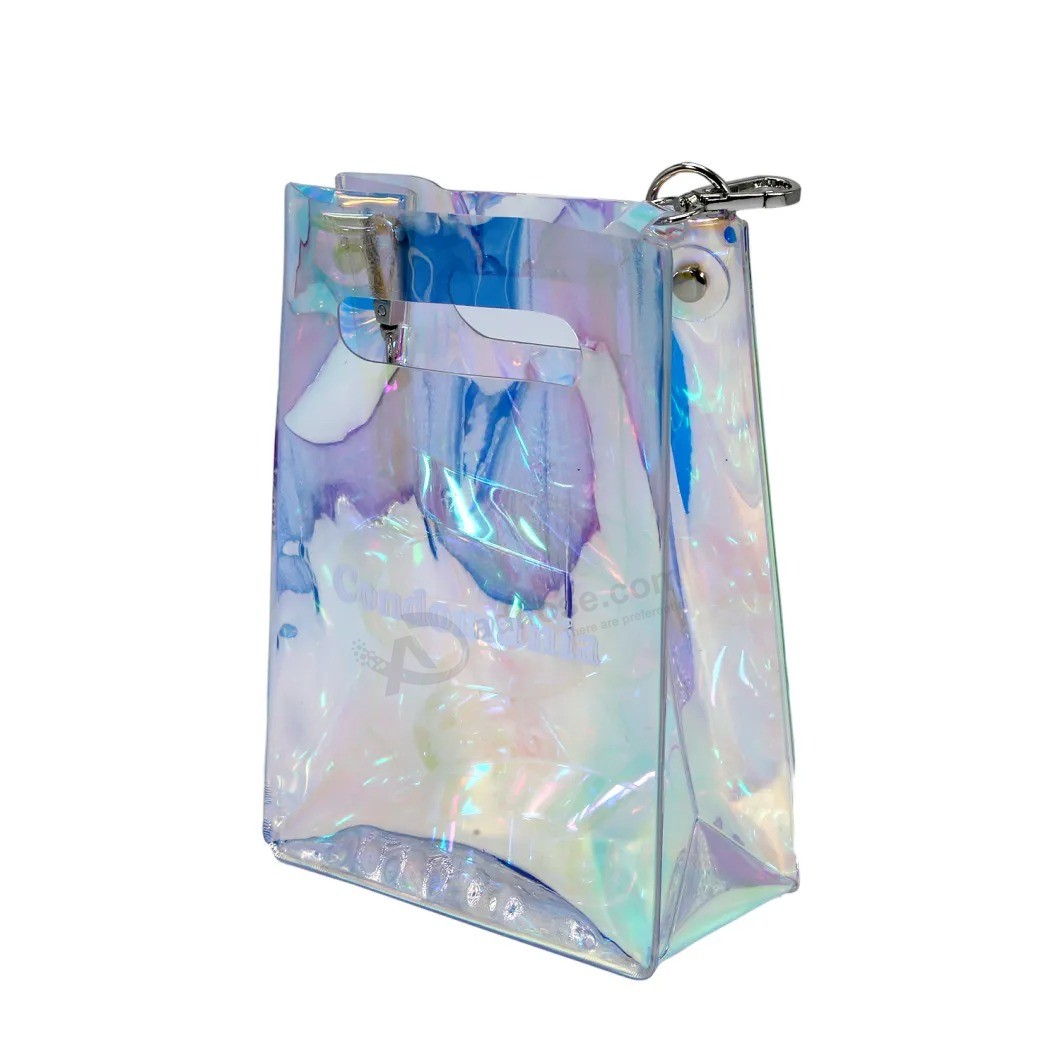 의류 핸드백 플라스틱 조끼 티셔츠 식료품 PVC / TPU 토트 쇼핑백