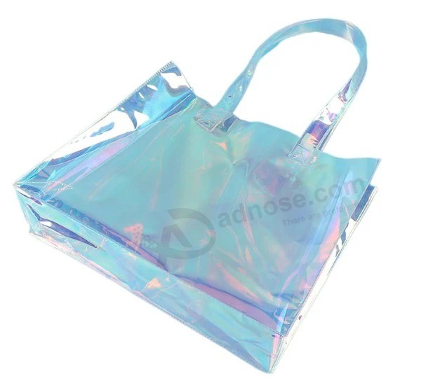 レディースニュービーチ透明PVCバックパックトートバッグ