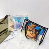zoras лазерная женская / женская сумка, водонепроницаемая сумка через плечо из ПВХ / ТПУ
