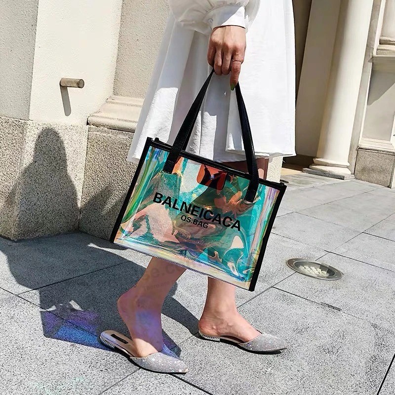 Zoras laser Women / Ladies Bag, водонепроницаемая сумка для покупок через плечо из ПВХ / ТПУ