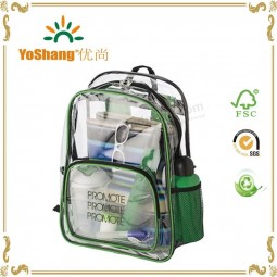 中国卸売透明PVC防水バックパックバッグ