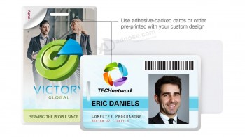 두께 1.8mm TK4100 RFID 폴더 형 직원 직원 ID 카드