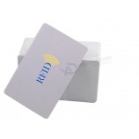 便宜的价格定制的身份证白色塑料员工身份证免费样品空白rfid卡
