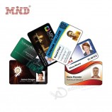 plastic student ID card size company sample staff employee ID cards