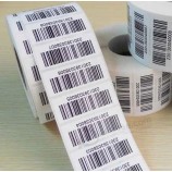 professionele aangepaste streepjescodesticker Qr-code zelfklevend Labelbeschrijving stickerlabel