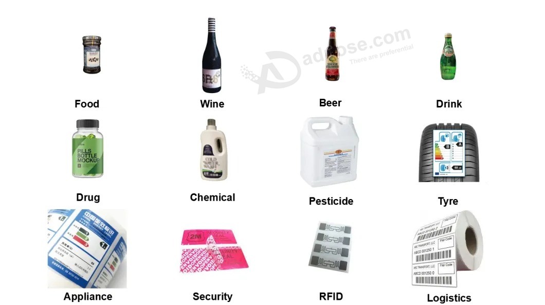 Печатная самоклеящаяся этикетка для бренди, водки, виски, красного вина