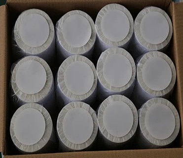 Aangepaste verpakking Zelfklevend Bedrukte sticker Thermische barcode Labelrol