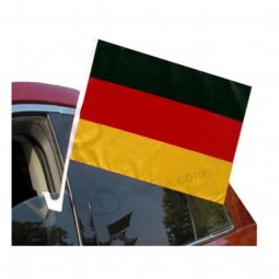 カスタムロゴポリエステル小さなバナー国ドイツ車の窓の旗