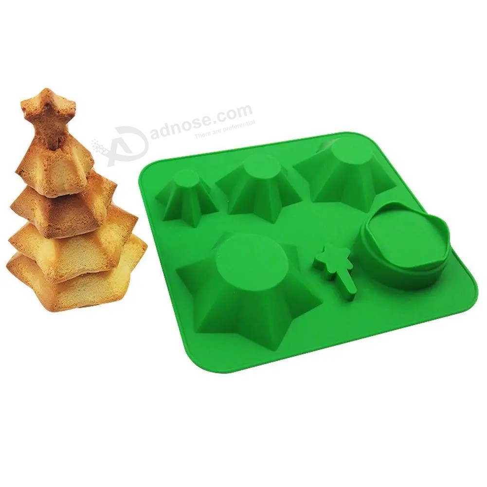 Christmas Tree Silicone Cake Baking Mold Chocolate Tray Children Gifts