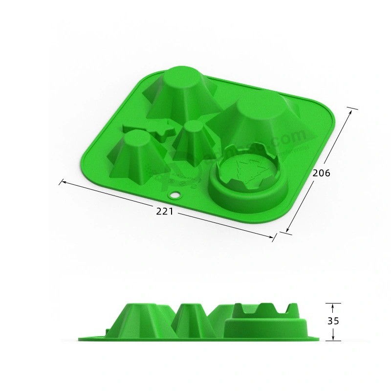 Árvore de natal Bolo de silicone Forma para bolos Bandeja de chocolate Presentes para crianças