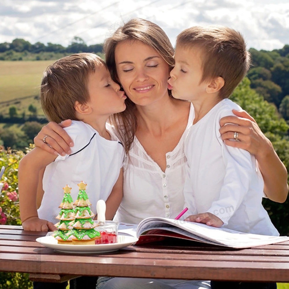 Árbol de Navidad Pastel de silicona Molde para hornear Bandeja de chocolate Regalos para niños