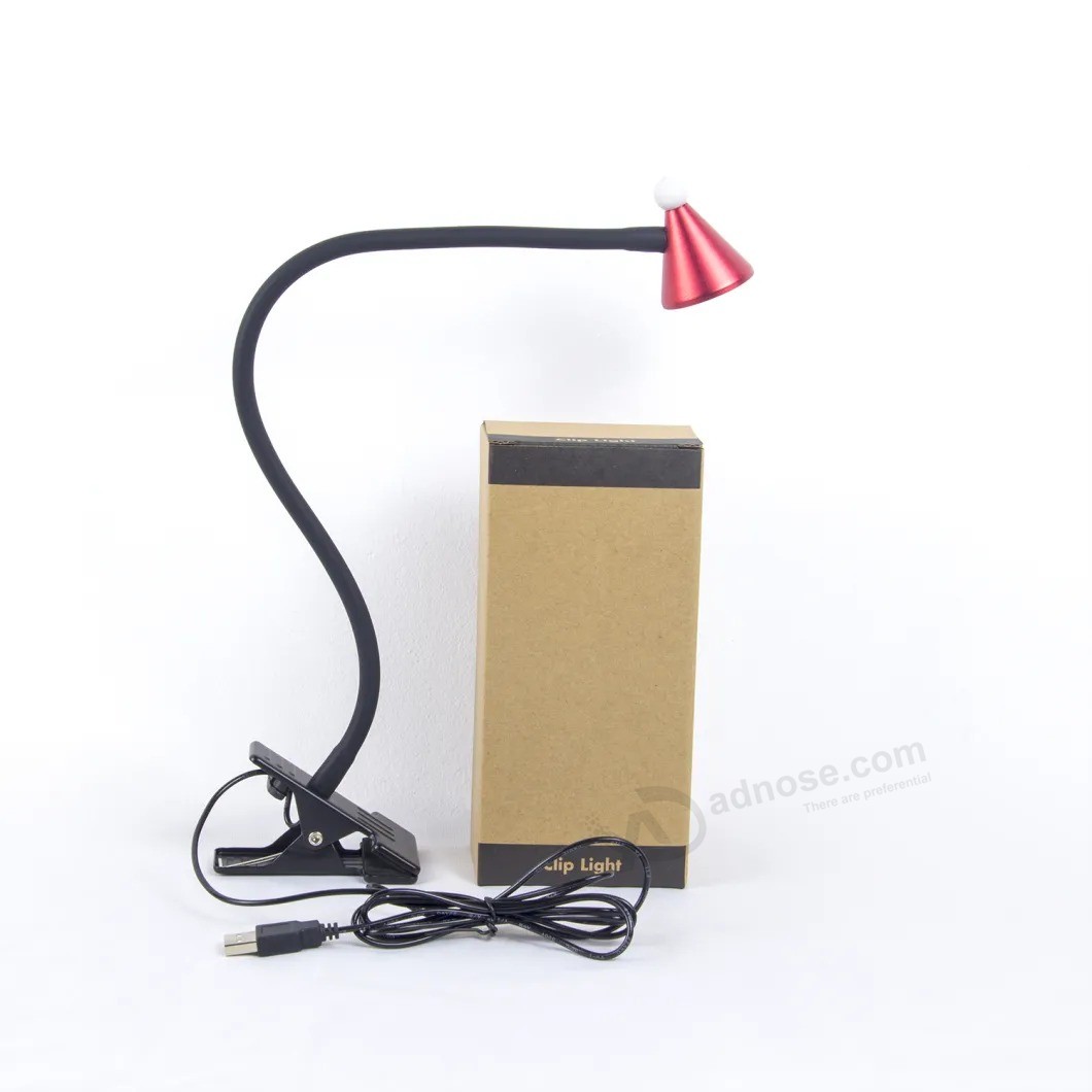 Lámpara de escritorio con clip para función de hogar, abrazadera ajustable.  regalo de navidad para niños
