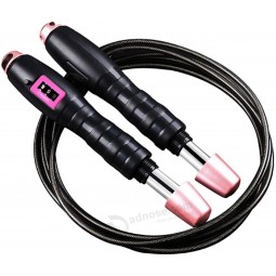 Speed Jump Rope Adjustable Weight-Bearing Count Rope Fitness Light Skipping Rope Tangle-Free Crossfit Aerobic Exercise