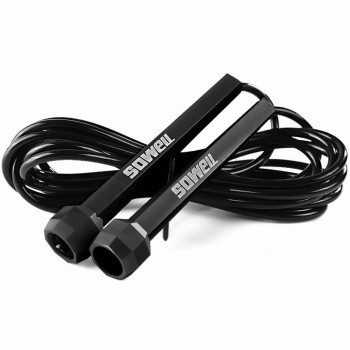 Gym Equipment Long neck Customized Logo Print Skipping Jump Rope with plastic handle Fitness Exercises