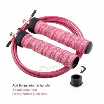sports adjustable jump rope nonslip handle skipping rope fitness  skip