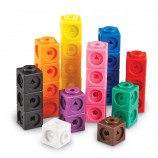 Plastiksortierung kleiner Würfelblöcke Spielzeug Set Zählen Quadrat Baustein Spielzeug Lernpädagogisches Spielzeug