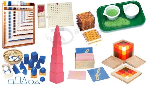 Juguetes educativos del producto material sensorial de madera al por mayor del montessori para los niños