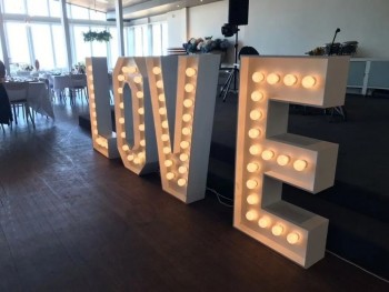 Customize Size Stainless Steel Love Light Box