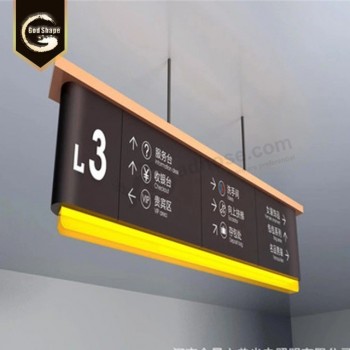 GS China Custom Large Outdoor Advertising Store Front Acrylic Light Box LED Sign Bus Station Guidance-0411