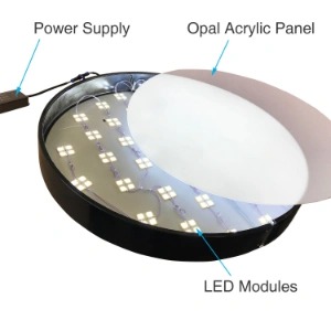 Caixa de luz LED de acrílico de qualidade personalizada na China Carta de acrílico na parede Montada em letras retroiluminadas LED caixa de luz para preço de atacado