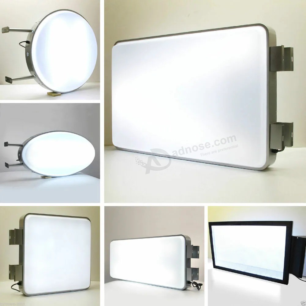 Cina su misura di qualità pubblicità esterna acrilica lettera LED scatola leggera montata a parete frontlit retroilluminato lettere LED scatola luminosa per prezzo all'ingrosso