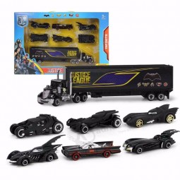2020风火轮男孩玩具车小比例尺1:64金属车合金套装蝙蝠侠车玩具