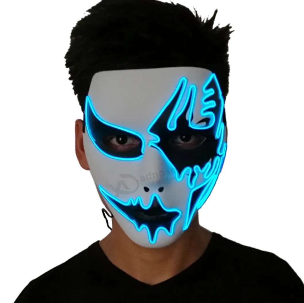 Máscara LED de Halloween Máscara assustadora