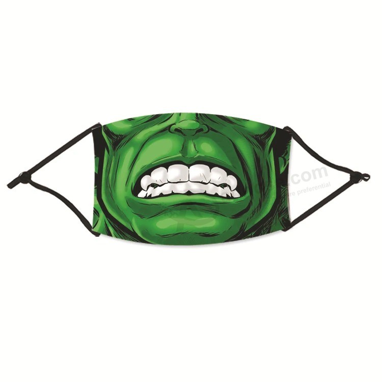 Máscara para cuidados com a pele 2020 Máscara superior Unissex ajustável à prova de vento reutilizável com estampa de Halloween Máscara facial Mascarilla
